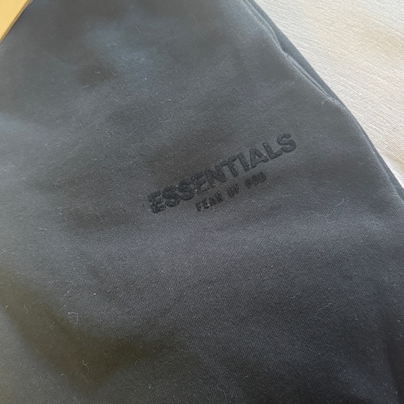 Essentials Black Lounge Pants - Picture 3 of 8